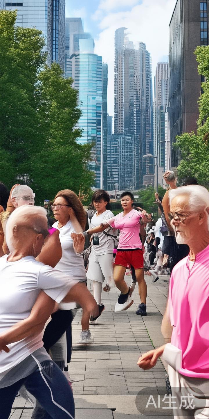 例证上，某市引入了“全民健身日”系列活动，将传统体